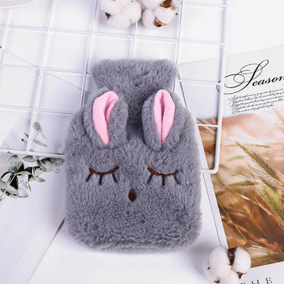 Petite mini bouillotte avec enveloppe de lapin à la peluche douce - Violet  - Acheter sur PhoneLook