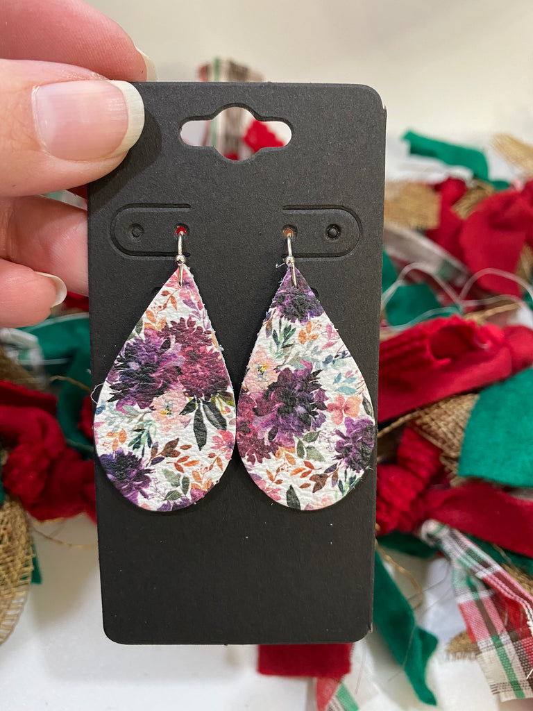 printed leather for earrings