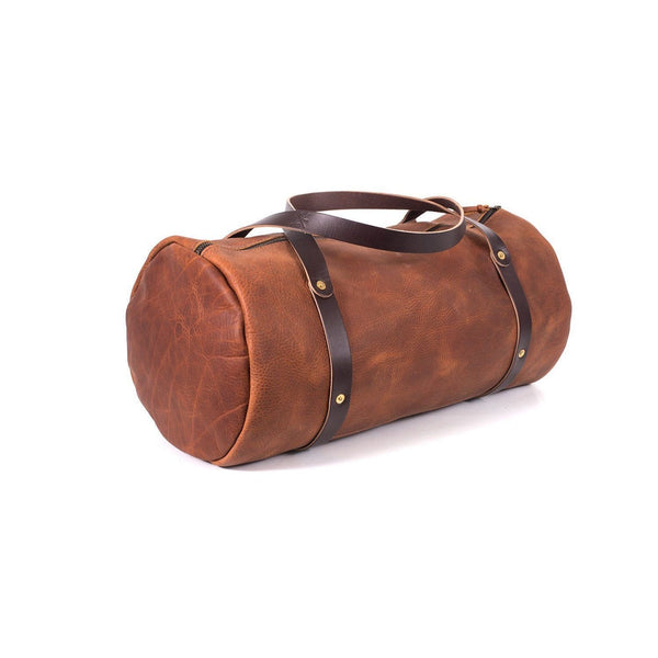 Gunnar leather Duffle - Military Style Leather Duffel - Go Forth Goods 