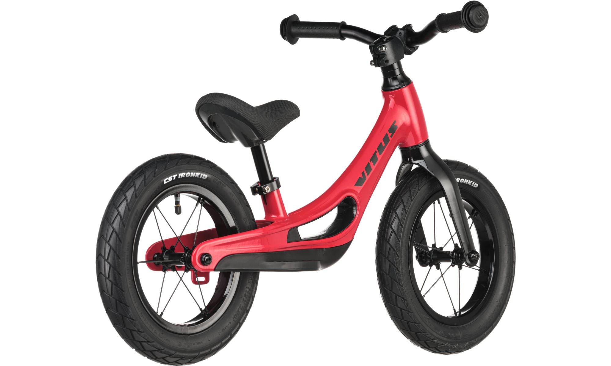 red balance bike