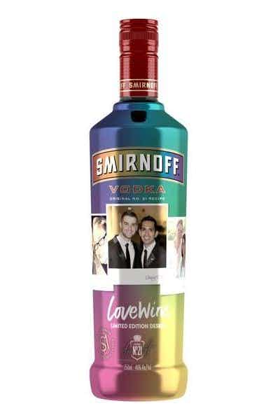 Smirnoff Love Wins Limited Edition Bottle B5 Online Store 2117