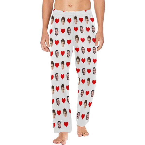 Custom Photo Long Pajama Pant Personalized Men Slumber Party Sleepwear –  Custom Face Shirt