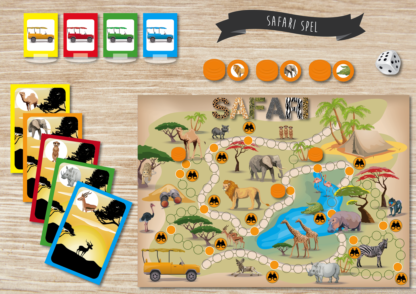 Safari Spel Juf Surya Designs