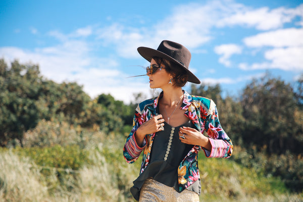 Electric garden jacket by Kultcha collective byron bay 
