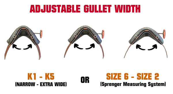 DP Saddlery Adjustable Gullet Width
