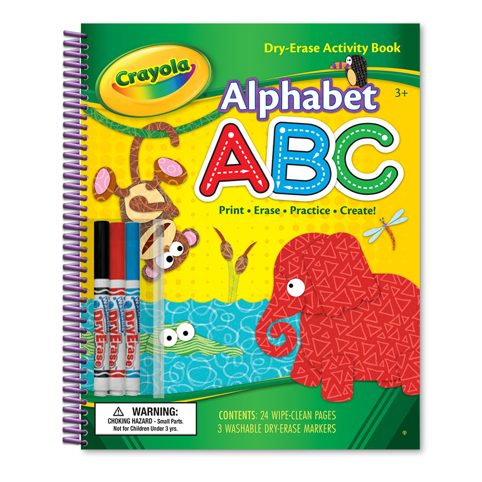 Home › Activity Workbooks › Crayola Dry-Erase Activity Book Alphabet ABC