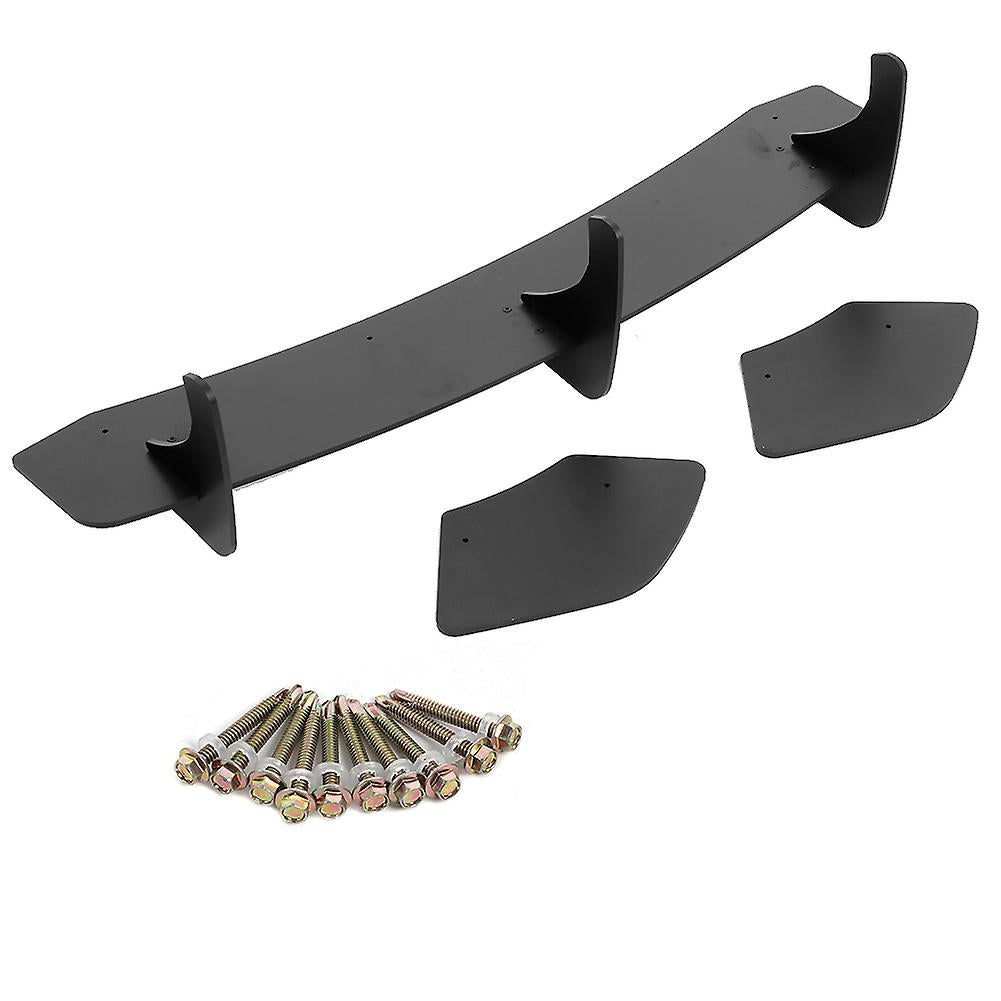 Side Splitters,3pcs set Matte Black Rear Bumper Diffuser Lip Rear Diffuser Highly Versatile