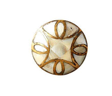 Load image into Gallery viewer, Set Of Six Brass Mother Of Pearl Knobs - Perilla Home
