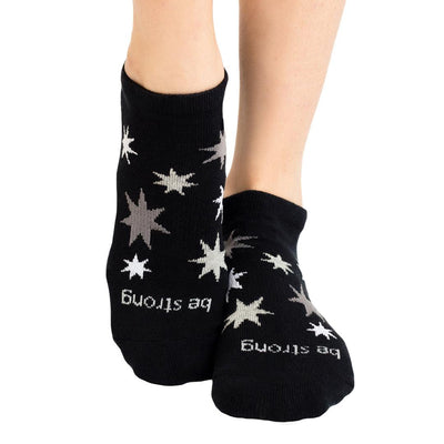 Sticky Be Happy Womens Crew Grip Socks