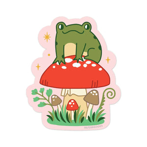 Frog Mushroom | Vinyl Sticker - The Sock Monster