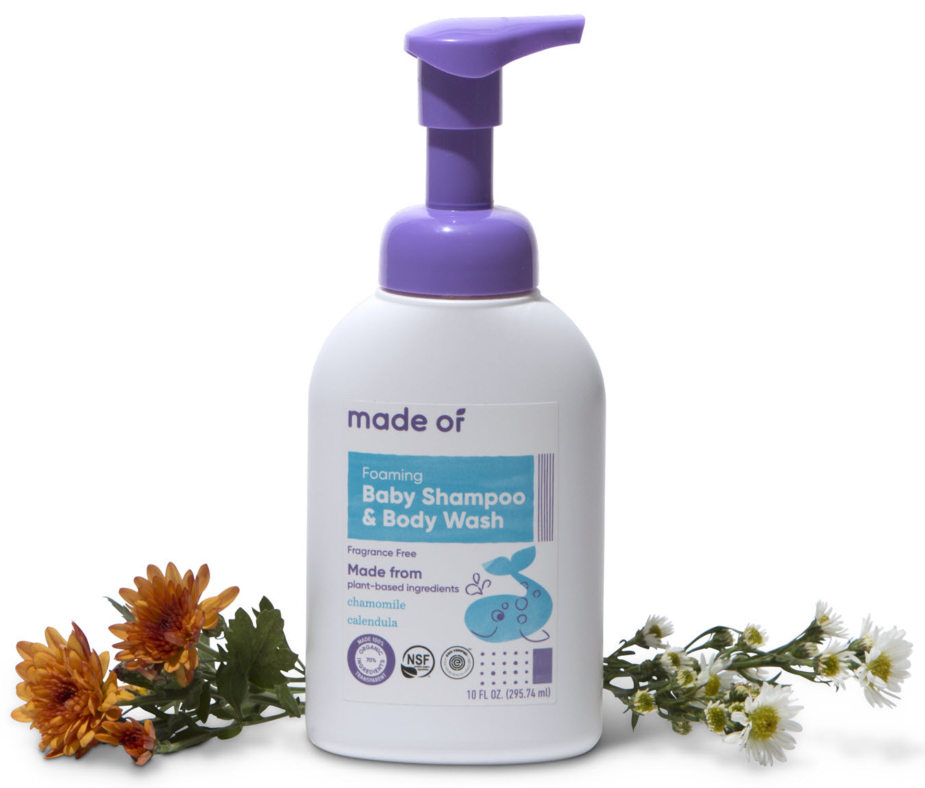 Smeren motor verachten Foaming Organic Baby Shampoo & Body Wash - MADE OF