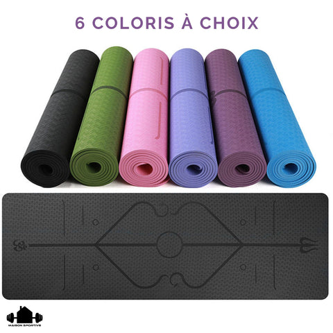 tapis de yoga om system avec 6 coloris à choix