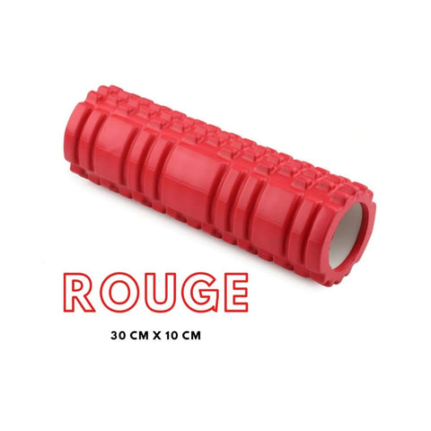 rouge-rouleau-massage-foam-roller-black-roll-trigger-point-physiotherapie-recuperation-musculaire-fitness-noeuds-douleur-dos-jambes-bras-pilates