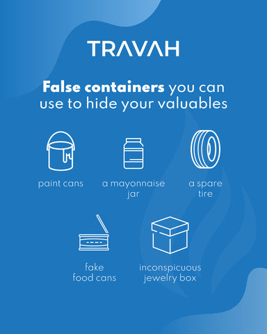 false containers to store things hide from burglars