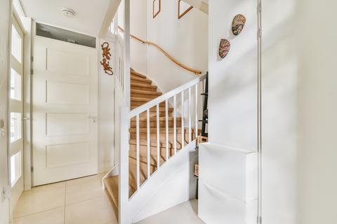 wooden steps inside house