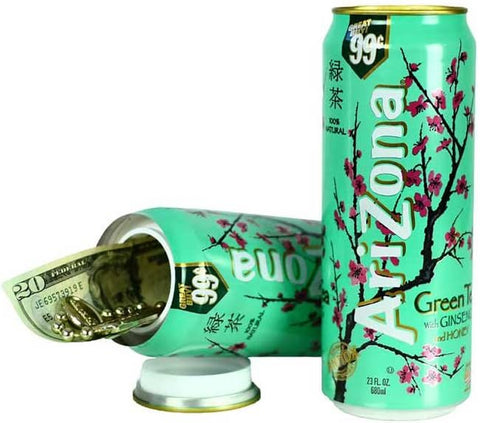 arizona green tea can diversion safe with money inside