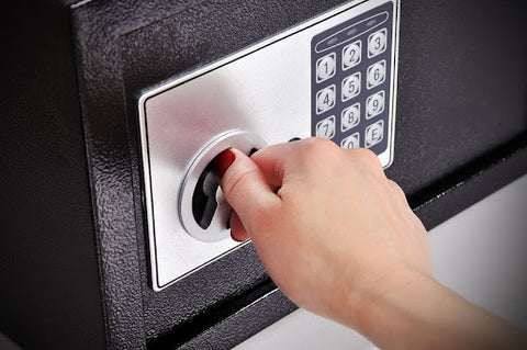 locked safe to hold valuable items with code
