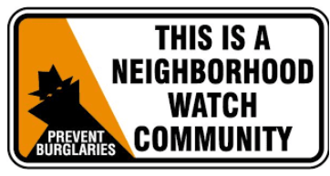 this is a neighborhood watch community sign
