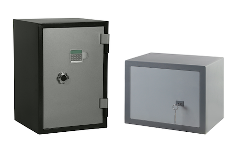 two different sized safes