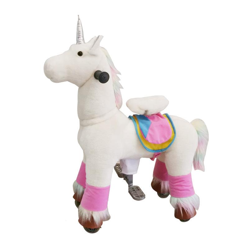 plush riding unicorn