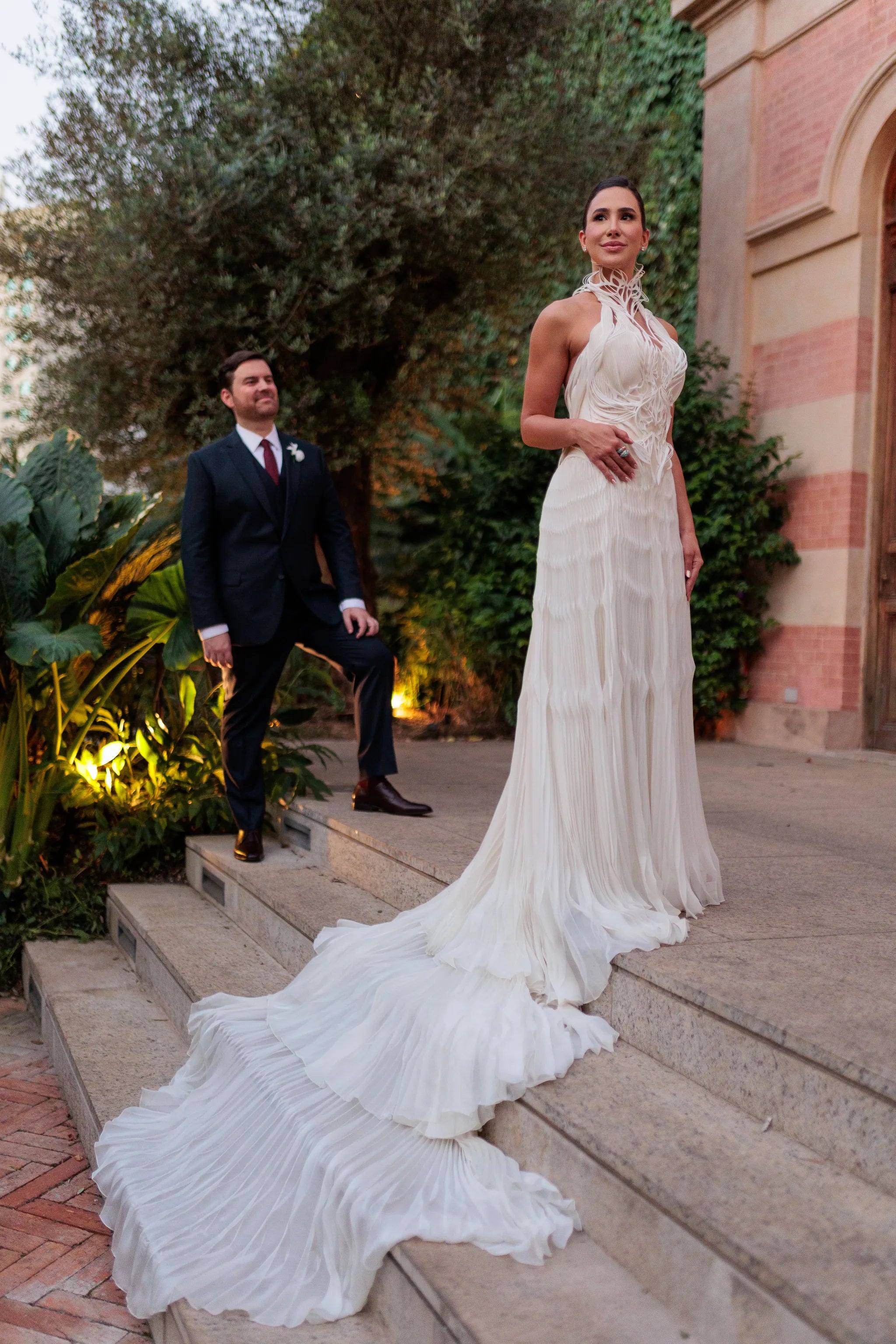Roberto Toscano and Mariana Pavani on their wedding day. COURTESY OF EUKA WEDDINGS