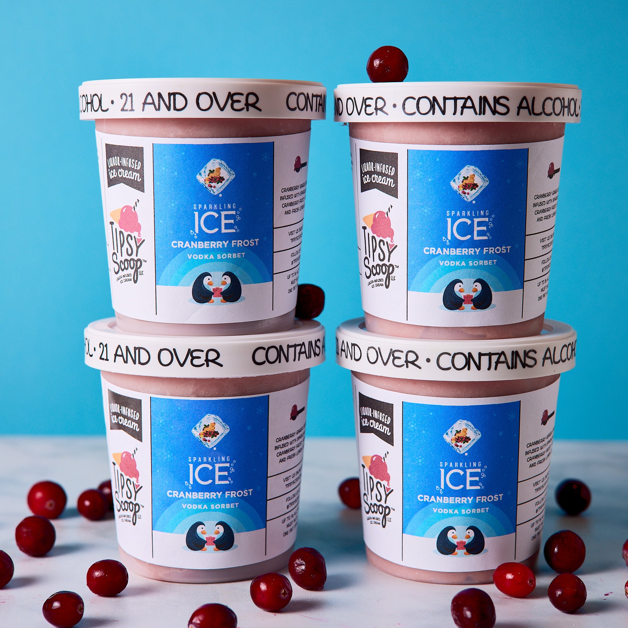 Image of Sparkling Ice Cranberry Frost Vodka Sorbet 4-Pack  