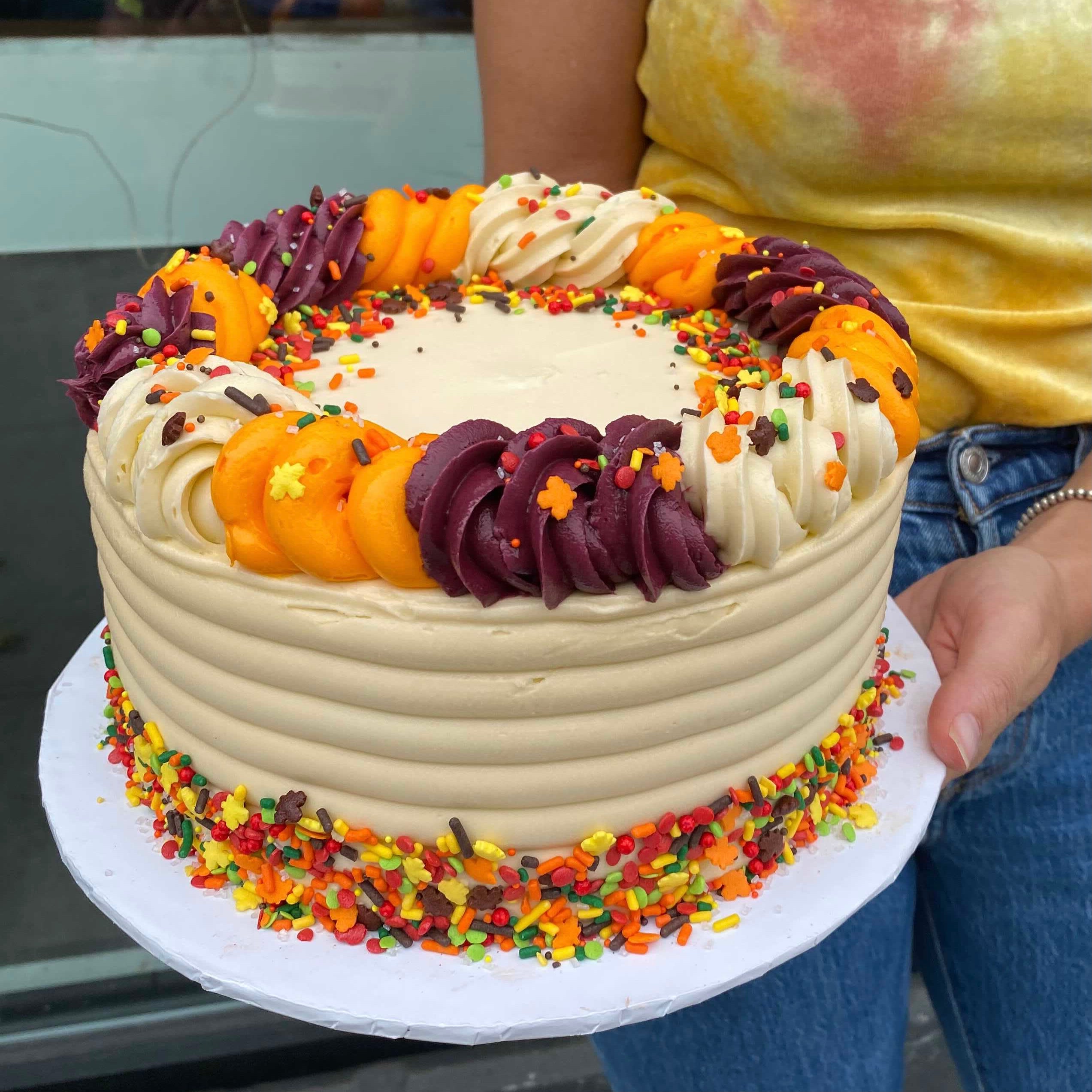 Image of Spiked Pumpkin Ice Cream Cake