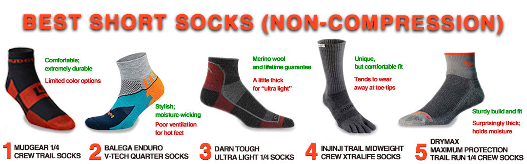 Best Short Socks for OCR | Comparison Chart 