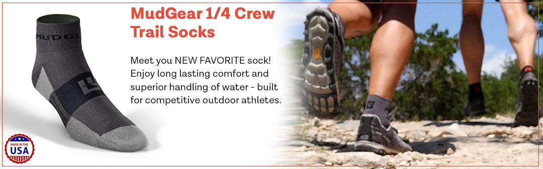 MudGear 1/4 Crew Trail Socks