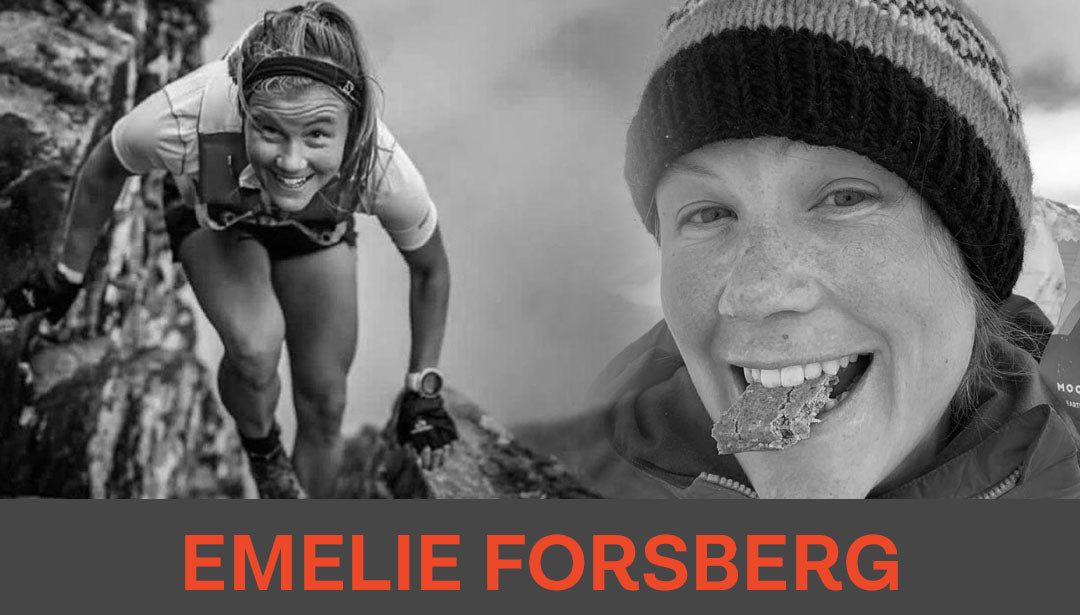 Photo collage of trail runner Emelie Forsberg