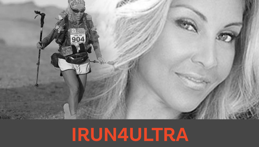 Photo collage of trail runner and influencer IRUN4ULTRA