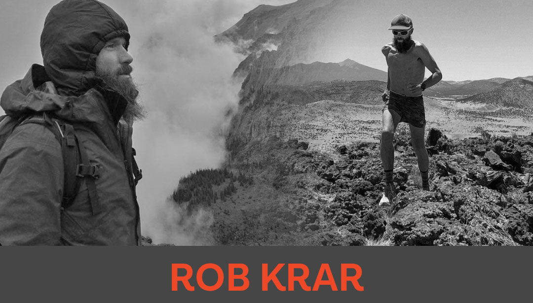 Photo collage of trail runner and influencer Rob Krar