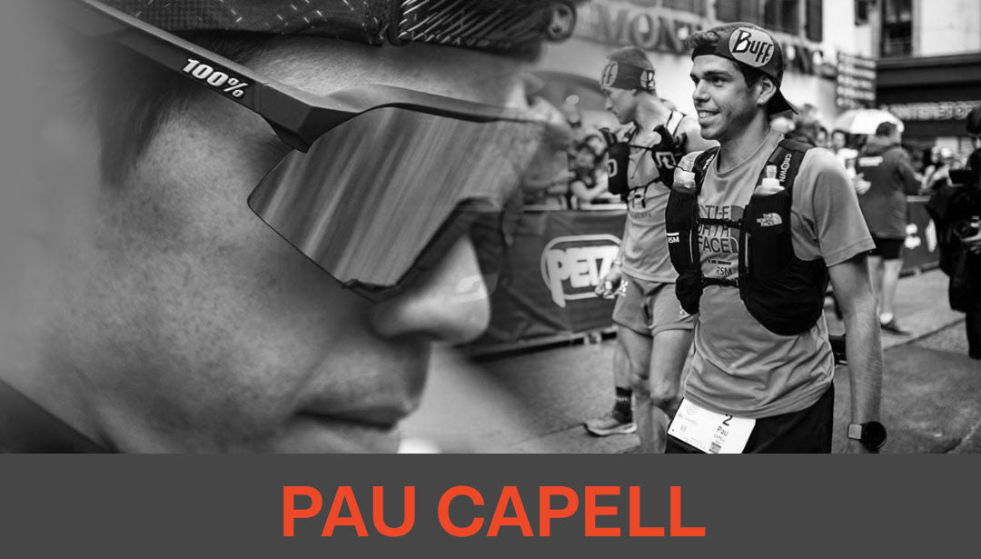 Photo collage of trail runner and influencer Pau Capell