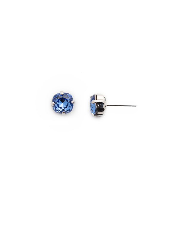 Sorrelli Blue Brocade Assorted Round Crystal Dainty Drop Earring-