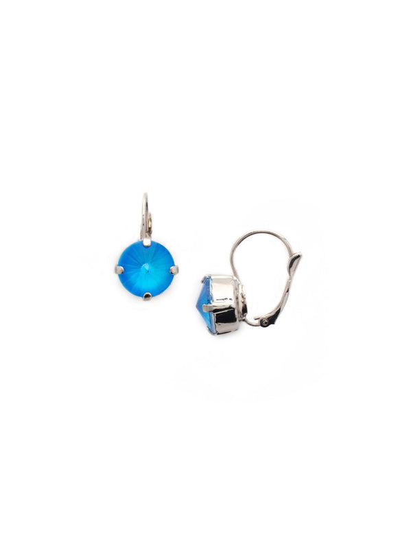 Sorrelli Blue Brocade Assorted Round Crystal Dainty Drop Earring-