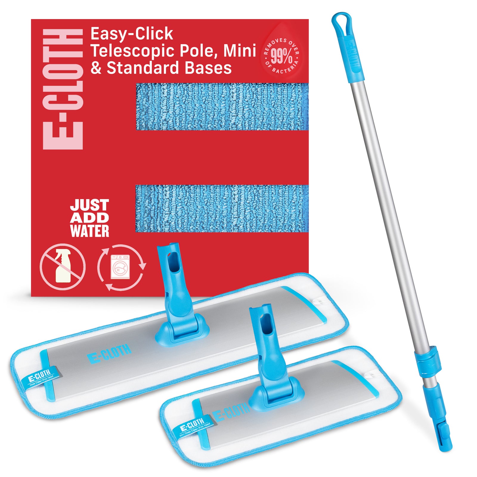 Easy-Click Whole Home Spray Mop Bundle - E-Cloth Inc