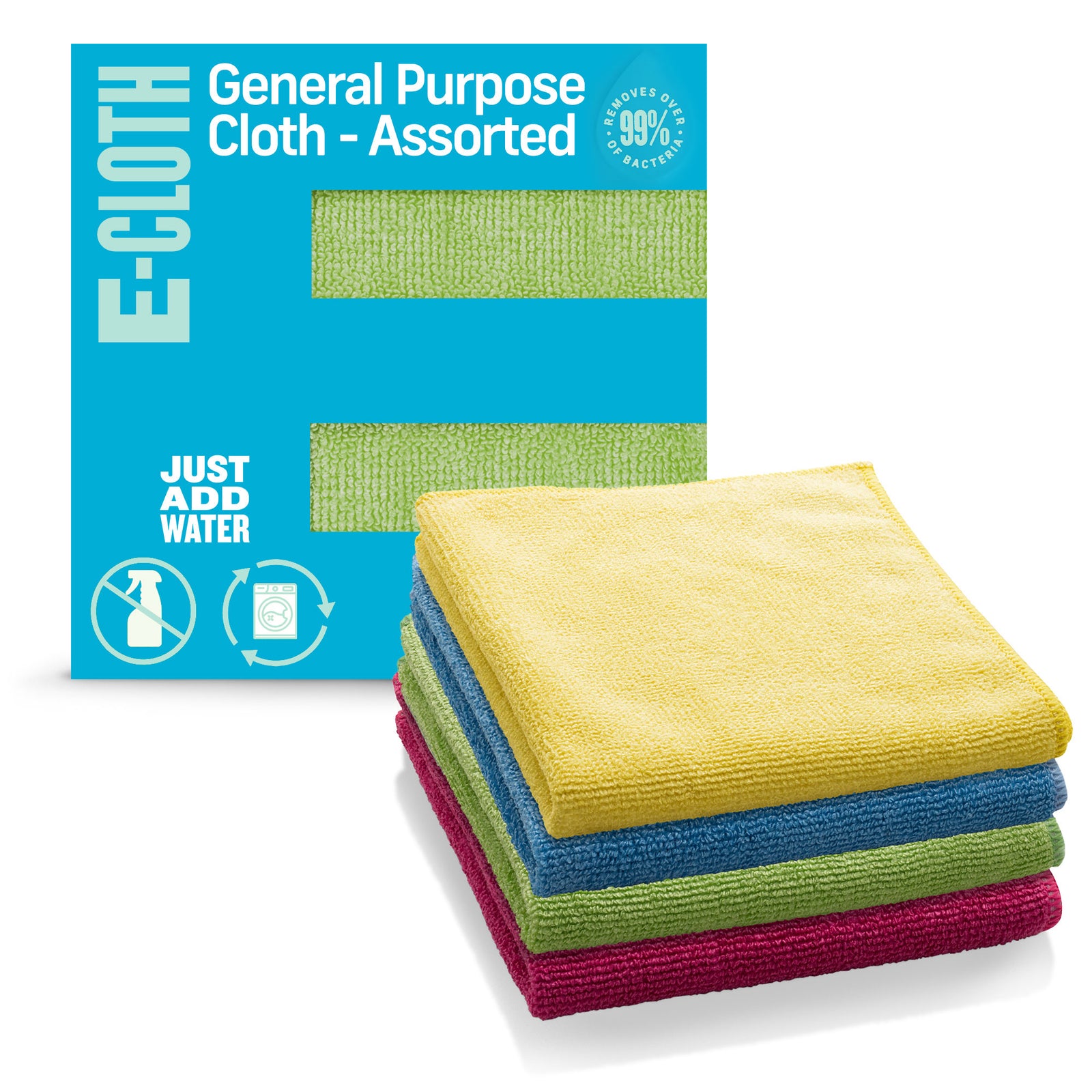 E-Cloth Microfiber General Purpose Cloths - Assorted Colors - 4