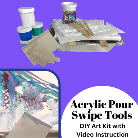  dededa DIY Unicorn Pigment Pouring Kit,Arts and Crafts