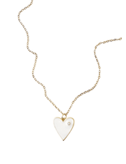 Enamel Heart Necklace