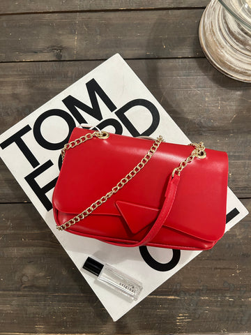 Colette Crossbody Bag in Red