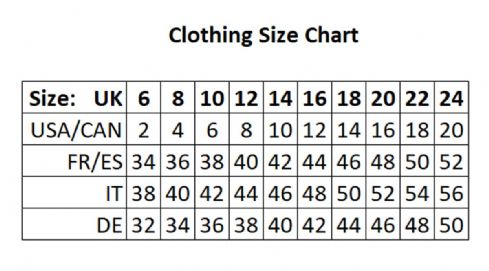 Size Guide – Sleek Boutique Nantwich