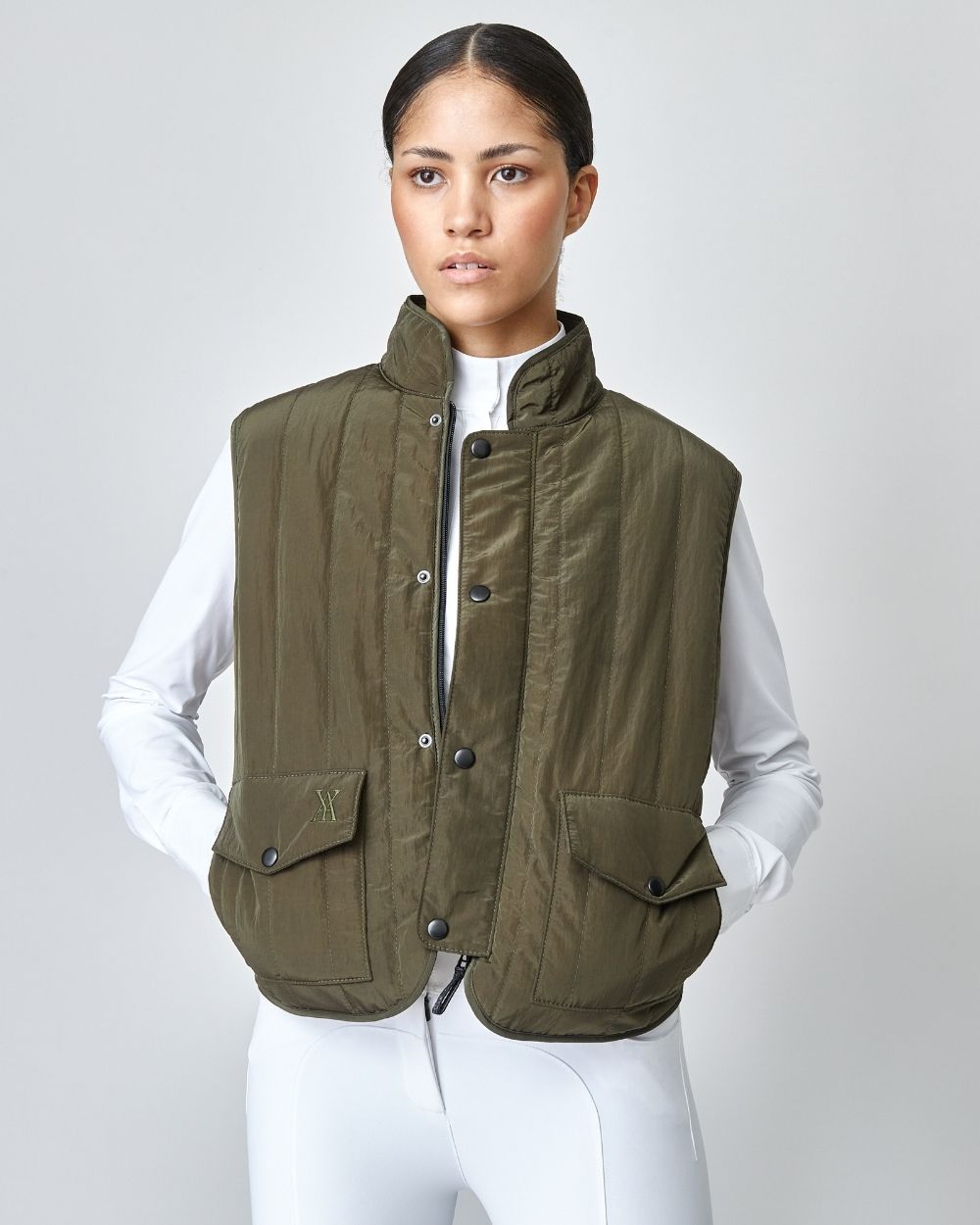 50´s Belgian army quilted vest-
