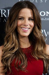 celebrity with long wavy hair