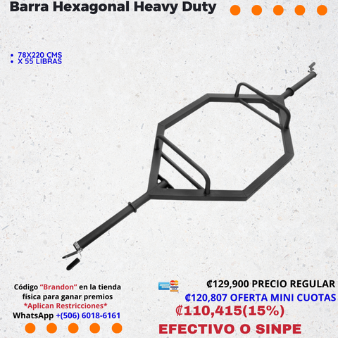 barra hexagonal heavy duty