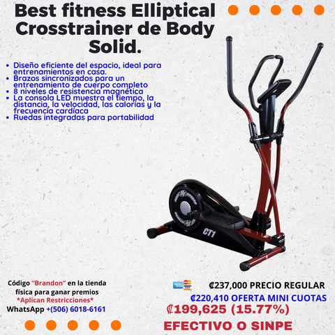 Best fitness Elliptical Crosstrainer de Body Solid.