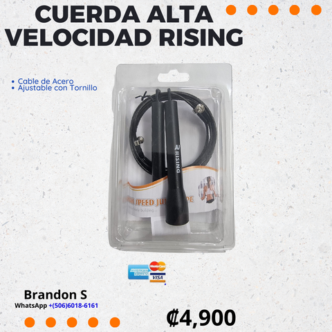 cuerda alta velocidad rising