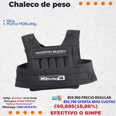 chaleco de peso de 10kg