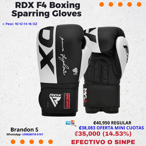 RDX F4 Boxing Sparring Gloves: Conquista Cada Round