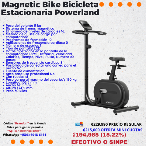 Magnetic Bike Bicicleta Estacionaria Powerland