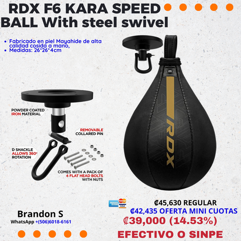 RDX F6 KARA SPEED BALL With steel swivel